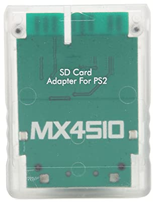 MX4SIO SIO2SD SD Kartenadapter für, Spielekonsole, Speicherkartenleser, Plug and Play, Professioneller SD Speicherkartenadapter für Fat Konsole(Transparentes Weiß)