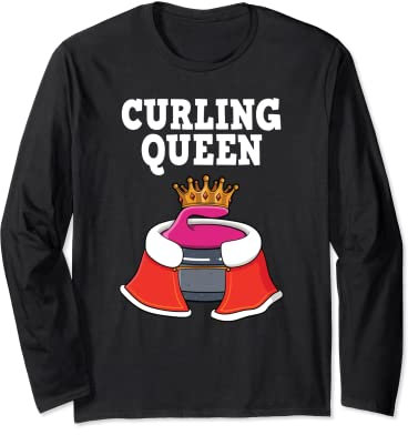 Curling Queen Eissport Lockenwickler Langarmshirt