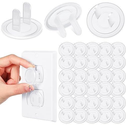 Thyle 200 Pcs Outlet Covers Bulk Child Baby Proofing Plug for Electrical Outlets Covers Easy Install Socket Sturdy Safe Secure Baby Proofing Kit for Home Office Bulk