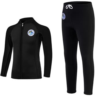 3MM Neoprene Kinder Langarm Schnorchelanzug, Jungen Warm Tauchen Neoprenanzug