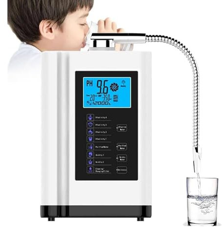 Máquina Ionizadora Y Purificadora De Agua,Máquina De Agua Con ácido Alcalino Ph 3.5-10.5,Orp De Hasta -500mv,8000 Litros Por Filtro,Válvula De Regulación Para Controlar Ph Y Orp,White