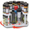 Organizador Especias Especieros para Cocina. Especiero Giratorio Almacenamiento Cocina Estanteria Cocina Estanterias Almacenaje Estante giratorio cocina Organizadores especia Cocinas (Blanco)