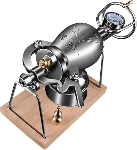 MáQuina para Hacer Arroz Inflado Acero Inoxidable 304, MáQuina Tradicional China Palomitas MaíZ Retro, MáQuina para Hacer Palomitas MaíZ Alta PresióN para El Hogar(520ml)