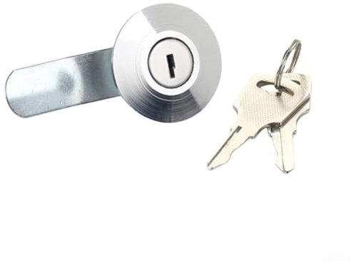 Serratura a camma in lega di zinco per scatole di distribuzione e attrezzature, soluzione di sicurezza con chiave per armadietti e cassetti (A)