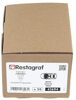 Restagraf - Agrafe de Fixation Carrosserie - Spécial Panneau pour Garniture de Porte - Compatibilité Multimarque - Réf. 42694 - Boîte de 50