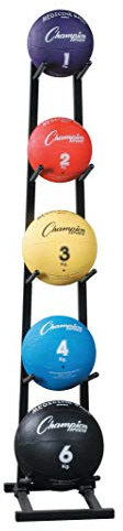 Champion Sports MBR1 Medicine Ball Tree Black, 14 Inch L X 11 Inch W X 52 Inch H