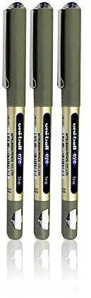 Uni-ball Penna a punta tonda Confezione da 3 viola