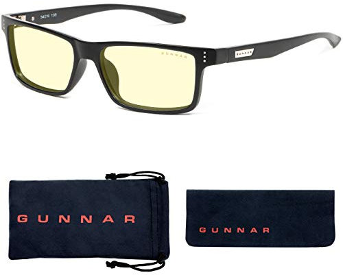 Gunnar Gaming- und Computerbrille Vertex - 65% Blaulicht-Filter, 100% UV-Schutz - Augenschonende Blaulicht-Brille - Premium - Reduziert Augenbelastung