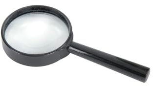 Mercury | Handheld Magnifying Glass | 6 x Magnification, Black