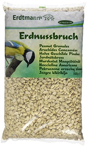 ERDTMANNS - Erdnussbruch I Keine Schalenrückstände I Delikat an der Futterstelle I Schnabel gerecht zugeschnitten I Gelungene Abwechslung I Auch für Eichhörnchen geeignet, (1 x 2.5 kg)
