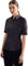 Seidensticker Damen City Uni Bügelfrei Schmal Taillierte Hemdbluse - Slim Fit Kurzarm 100% Baumwolle, Schwarz, 42 EU