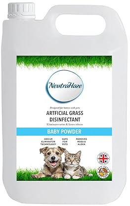Baby Powder -NeutraHaze Professional Artificial Grass Cleaner & Disinfectant - The Science Of Odour Control (5 Litre)