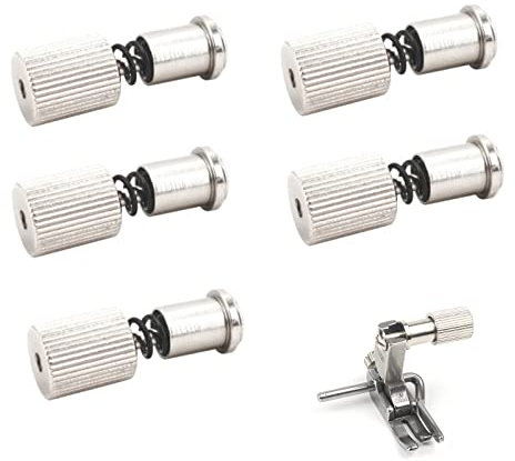 5 viti per piedino per macchina da cucire, morsetto a molla, universale, per cambio rapido, macchina da cucire domestica, piedino