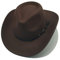 Cowboyhut Damen Herren mit Band Cowgirl Kostüm Westernhut Cowboyhüte für Damen Braun