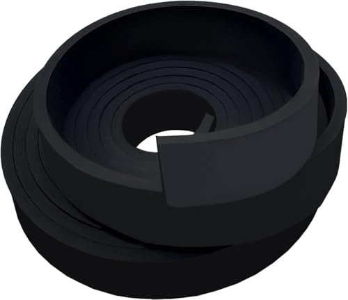 Gummiremsor,neoprenark, vibrationsdämpande gummimattor, gummiremsor, Gummiark, För tätning, golvskydd stötdämpning, halkskydd, gör-det-själv-verktyg (25 mm x 5 mm x 3 m)