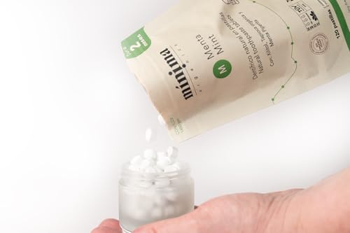 Minima Organics Organic Toothpaste with Fluorine, Fresh Mint, Natural and Ecological Dental Care, Plastic Free and Vegan, 360 Count for 6 Months