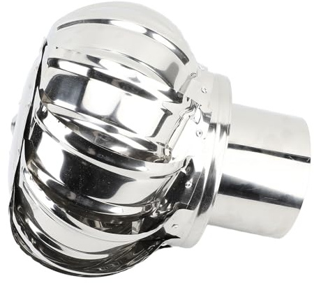 Il Comignolo, Il Comignolo Rotante Migliora l'efficienza di Combustione a Prova di Acqua Piovana per la Casa (15 cm / 5,9 pollici)