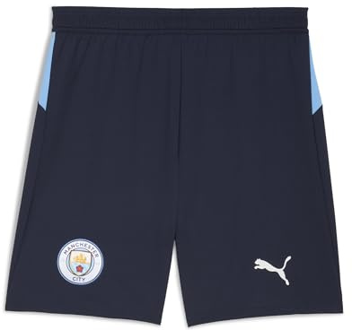 PUMA Manchester City FC Shorts pour Hommes 25/26, Bleu (Deep Navy x Team Light Blue), S
