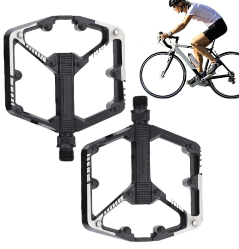 JIEBWCHA Pédales de vélo de course, roulements coulissants en aluminium DU, accessoires de vélo, larges pédales spécialement conçues pour VTT, pour le cyclisme, l'extérieur, les voyages, la randonnée