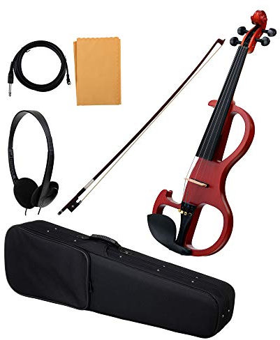 Classic Cantabile EV-90 E-Violine (E-Geige mit Tonabnehmer, Fichte/Ahorn/Ebenholz) natur matt