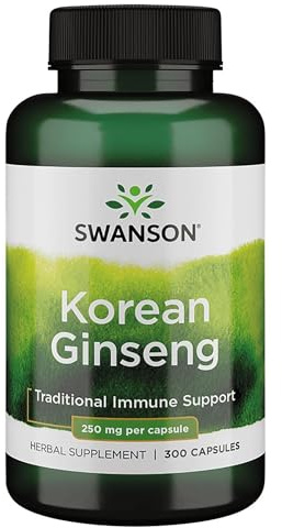 Swanson Korean Ginseng 250 Milligrams 300 Capsules