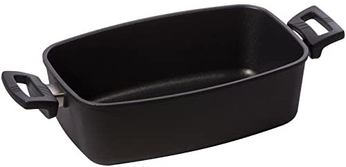 Eurolux Guss-Bräter Induktion 33 x 22 cm - kleiner hoher ofenfester Universal-Multibräter mit Antihaft-Beschichtung - Made in Germany