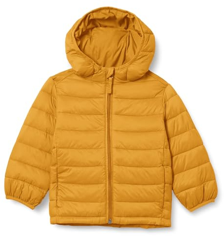 Amazon Essentials Boy's Lightweight Water-Resistant Packable Hooded Puffer Jacket