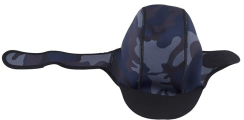 Cpolebev 2MM Neopren Surfen Beanie Kappe mit Kinnriemen Einstellbare Schnell Trocknende Tauchen Kappe zum Schwimmen Surfen