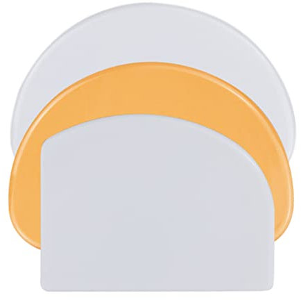 3 Pcs Teigschaber Teigkarte Teigschneider Teigspachtel Teigschaberkarte BPA Frei PE-Kunststoff Flexibel Kuchenschaber, Scharfe Kante Ecken Silikon Teigschaber, Anti-Rutsch Teigkarte Silikon