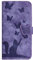 Skyhewen for Motorola Moto E14 Case, Cat and Butterfly PU Leather Flip Wallet Protective Case with Card Slots Kickstand Magnetic Closure Shockproof Phone Case Cover for Motorola Moto E14, Purple