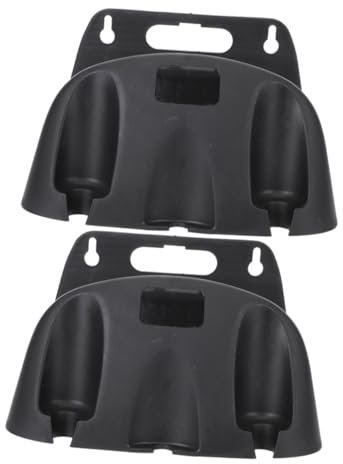 DIKACA 2St Bewässerungswerkzeuge Outdoor-Schlauchaufhänger Wasseraufhänger Schlauchhalter Gartenschlauchaufbewahrung Schlauchregal Schlauchwandhalterung zur Wandmontage pp Black