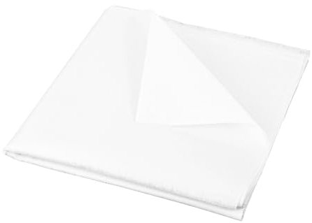 JIYIN Bügelvlies Weiß, 200 x 100 cm Aufbügelbarer Vlieseline Leichtes Gewicht Einseitig Einlagestoff für BüGelfalten,NäHhandwerk, Verstärkte Bekleidung(Leichtgewicht)