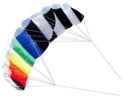 Milageto Aquilone Acrobatico a Doppia Linea, Arcobaleno a 2 Fili, per Il Kitesurf All'aperto, per Il Divertimento in Spiaggia