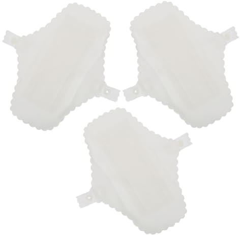 Veemoon 3 piezas Compresas de Algodón Reutilizables para Puerpera Lavables con Diseño Transpirable con Encaje Higiénicos para Bragas Femeninas