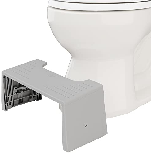 Squatty Potty Porta Traveler Foldable Toilet Stool for Travel, 7 Height, Gray