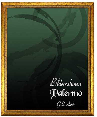 BIRAPA Palermo Vintage Bilderrahmen 21 x 29,7 cm (DIN A4) Gold Antik Bilderrahmen