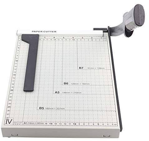Papierschneider, A4 Schneidemaschine Schneidegerät mit Automatischer Sicherheits Sicherung, Scrapbooking Werkzeug zum Schneiden von Papier für Scrapbooking, Bastelpapier, Karton, Etikett