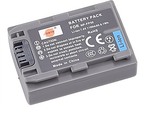 DSTE Electron NP-FP50 NP-FP30 Li-ion Battery Compatible with Sony NP-FP60, NP-FP70, NP-FP71, DCR-DVD203E, DCR-DVD205, DCR-DVD205E, DCR-DVD304E, DCR-DVD305