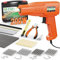 Foliv 200W Kunststoff Schweißgerät, Kunstoffschweißgerät Set, 2-in-1 Schweißen Maschine Auto Stoßstangen Reparatur Set mit 1000PCS Schweißnägel, 16 Kunststoffschweißstäbe&Schleifpapier, Zangen,Messern