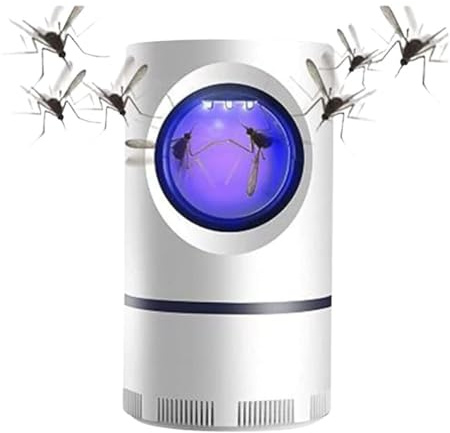 Lampada a Vortice Trappola Zanzare Aspiratore Silenzioso Repellente Insetti Efficace con LED UV USB