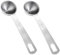 Lot de 2 cuillères à café en acier inoxydable - 10 ml - Cuillères doseuses à long manche - Petite cuillère en métal pour mesurer le café, les épices, les grains