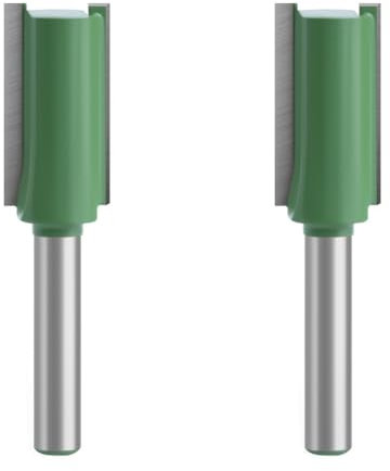 2PCS 1/4 Inch Shank Router Bit, 12mm Straight Router Bit, Steel Straight Milling Cutter, Woodwork Milling Cutter Router Bit, Woodworking Milling Trim Router Bit for Wood Cutting, DIY Woodworking