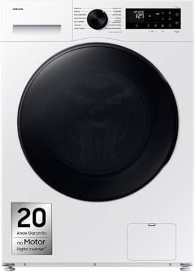 Lave-linge et sèche-linge Samsung AI Eco Bubble 9 kg/6 kg 400 tr/min blanc WD90DG5B15BEEP