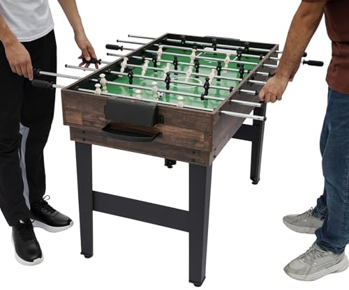 Multijuego 10 en 1 mesa de juegos I Mesa multifunción con futbolín, mini mesa de ping pong, billar de piscina y hockey de aire, para familia y niños a partir de 6 años, incluye accesorios y espacio de