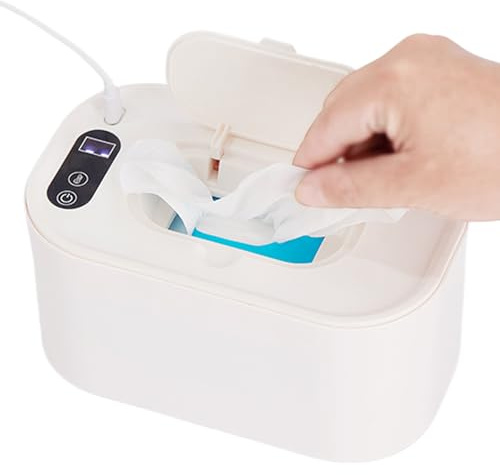 Scalda Salviette Neonato – Dispenser Portatile USB | Salvietta Umida Riscaldata | Per Bambino | Casa, Auto, Viaggio, Asilo, Uso Quotidiano