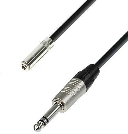 Adam Hall Cables 4 STAR BYV 0600 Symmetrisches Kabel REAN Miniklinke Female TRS auf Klinke TRS | 6 m