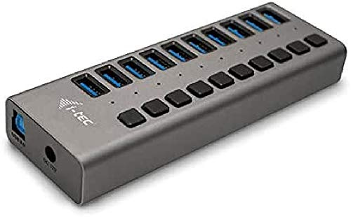 i-tec USB 3.0 Charging HUB 10-Port mit Externem Netzadapter 48W - 10x USB Ladeport