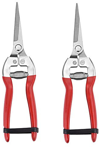 2 Pcs Sturdy Pruning Shear Garden Scissors Gardening Snips Professional Micro-Tip Pruning Tool for Arranging Flowers, Trimming