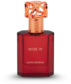 Swiss Arabian Rose 01 Eau De Parfum Unisexe 50ML – Mélange Floral Envoûtant De Bergamote, Litchi Et Roses Majestueuses – Parfum Exquis, Toute Saison