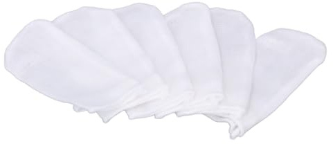 6 Stück BabyFingerbürste, Baumwolle, BabyFingerbürste, Fingerbürste, Gaze, Fingerbürste, Weiche Zahnbürste, Zähne, Zungenreiniger für Babys